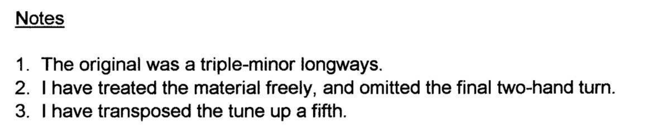Mr Heath's Dance (notes)